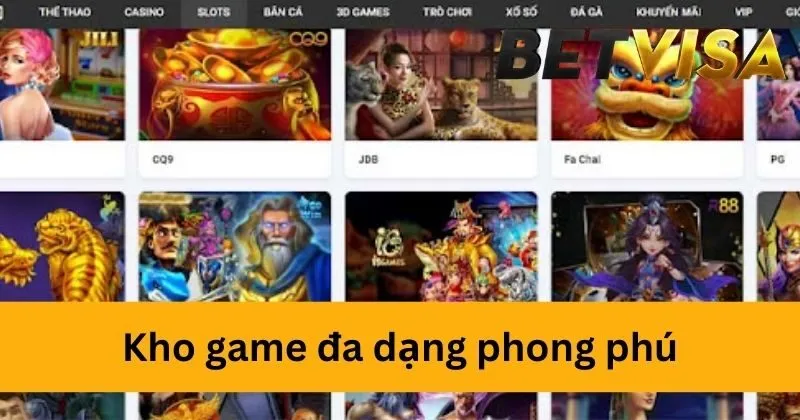 Giới thiệu Betvisa - Kho game đa dạng và phong phú
